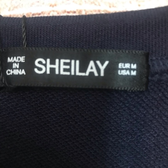 NWT SHEILAY Women's M Long Sleeve Half Zip Swtshrt - Picture 3 of 3